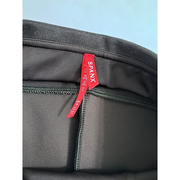 Spanx Faux Suede Size Medium Brown Legging Pants Pull On Stretch - Picture 3 of 9